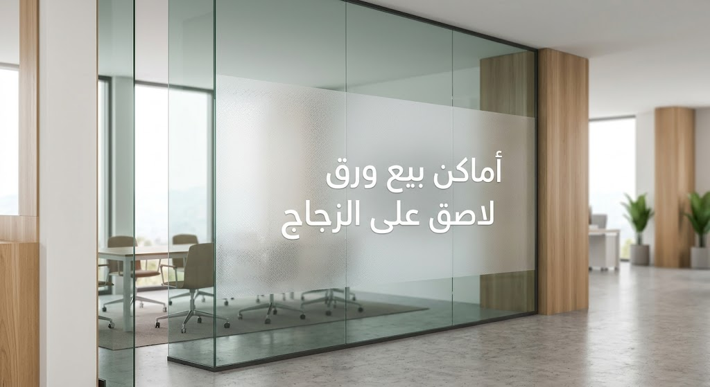 استيكر زجاج شفاف جزئياً يمنح مظهراً احترافياً مع الحفاظ على الإضاءة.