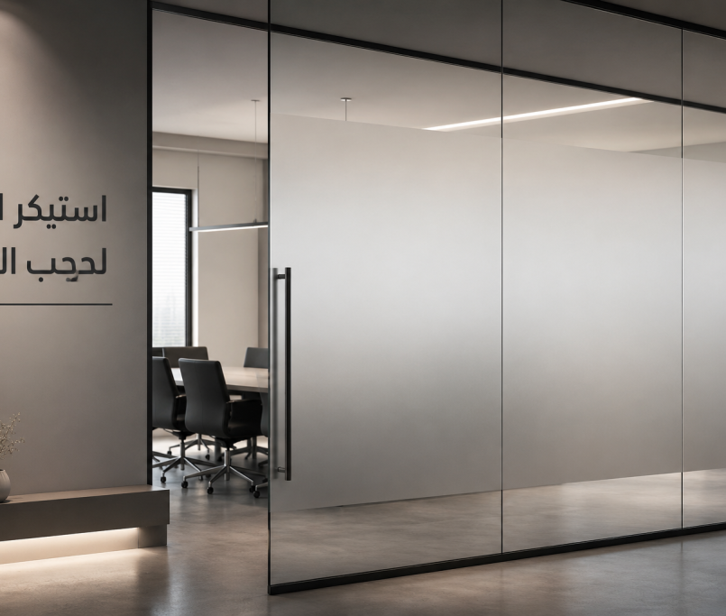 استيكر الزجاج لحجب الرؤية بتصميم عصري للمكاتب من شركة لمسه