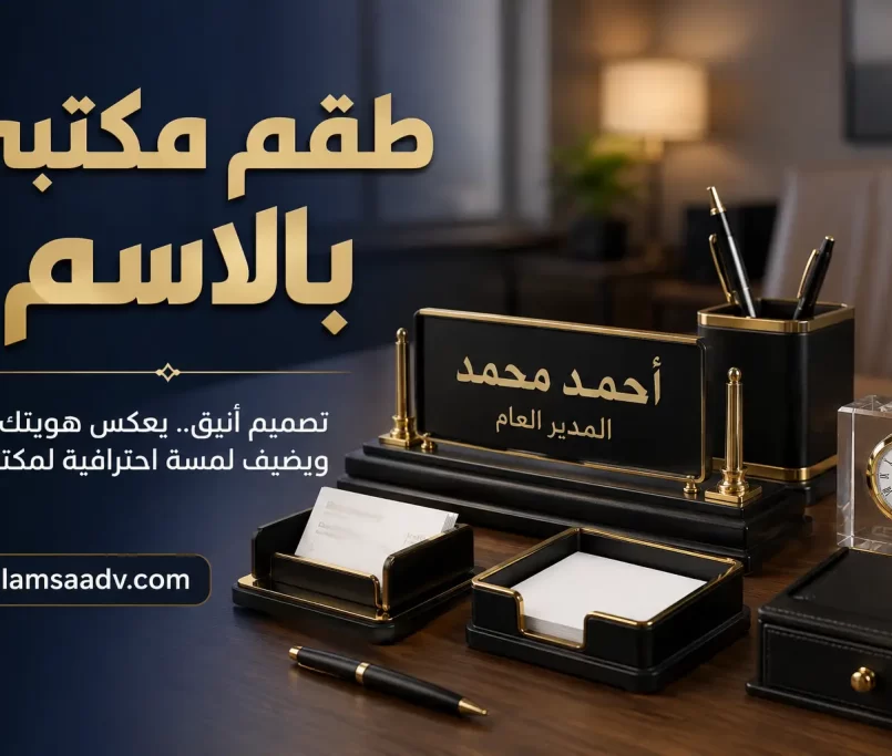 طقم مكتبي بالاسم