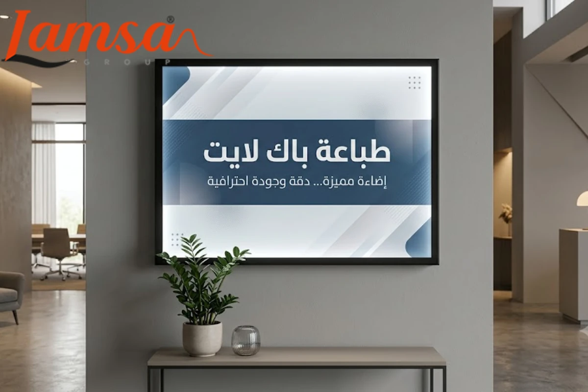 تفاصيل دقة ألوان طباعة باك لايت على خامات الفينيل عالية الجودة